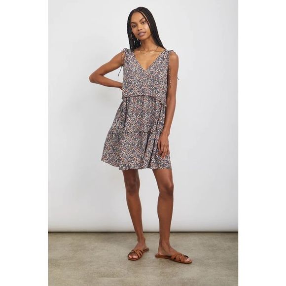 Rails Dresses & Skirts - Rails Janelle Mini Dress In Vintage Floral A Line Strappy Tie Feminine Size XL